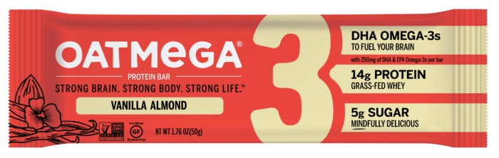 Oatmega Vanilla Almond Grass-fed Whey Protein Bars